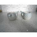 Two Fun Pale Blue Mermaid Tail Eggcups / Egg Cups