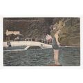 Port Skillion Baths Douglas Postcard Isle of Ma...
