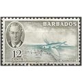 Barbados 1950 SG277 12c Greenish-Blue & Brown-O...