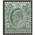 Straits Settlements 1903 SG123 1c Grey-Green Wm...