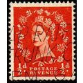 Great Britain 1958 Queen Elizabeth II 1/2d Used...