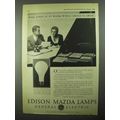 1931 General Electric Edison Mazda Lamps Ad - A...