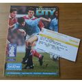 1993 FA Cup Quarter Final Programme & Ticket - ...