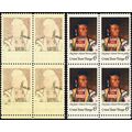 1364 Var, Mint NH 6¢ Block - Full Reverse Print...