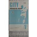 1967 programme Manchester City v. Manchester Un...