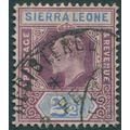 Sierra Leone 1903 2½d dull purple & ultramarine...