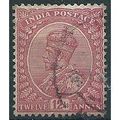 India 1912 SG183 12a Carmine-Lake Fine Used ....