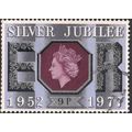GB, Silver Jubilee, HM Queen, silver 1977, 9p, #4