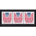CVP33 45c Shield Very Fine MNH Strip of 3 PA5357