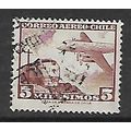 CHILE 1961 AIR 5M BROWN LOCO AND DOUGLAS DC.6B ...