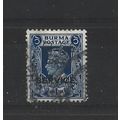 Burma.O44 1a Blue.Fine Used.Jul25c