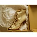 NEW FRYE Sofia Braided Peep-Toe Gladiator Boot 11m