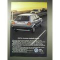 1987 Volkswagen VW Golf GL Car Ad - Autobahn Society