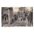 NAVE, VALLE CRUCIS ABBEY, LLANGOLLEN, WALES unu...