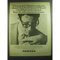 1969 Qantas Airline Ad - When you get to Singapore, and you're offered Chow Fan