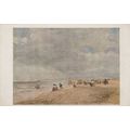 David Cox Rhyl Sands Welsh Old V&A Museum Paint...