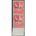 Barbados 1917 1d bright red War Tax SG197 MNH pair