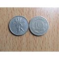 Denmark 1965 10 Ore Coin
