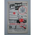 FULHAM v NEWCASTLE UNITED Div1 31/08/1960