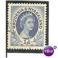 Rhodesia & Nyasaland 1954 1d Ultramarine Used S...