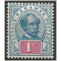 Sarawak 1901 SG36 1c Grey-Blue & Rosine Mounted...