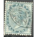 India stamps 1882 - SG 84 - QV ½a green used 8