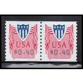 CVP33 40c Shield Very Fine MNH Pair PA5074