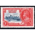 FALKLANDS 1935 Silver Jubilee Sg139 1d Deep Blu...