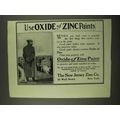 1912 New Jersey Zinc Oxide of Zinc Paint Ad