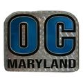 Ocean City Maryland Blue Foil Design Fridge Magnet