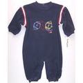 NWT Carter's Infant Boy's Navy Blue Fleece Foot...