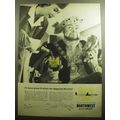 1958 Northwest Orient Airlines Ad - I'd have given 6 wives for Imperial service