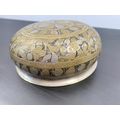 Antique Brass Bowl, Handmade Engraved Vessel, C...