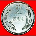 Ⰶ 2 SOLD DOLPHIN (1874-1906): DENMARK ★ 2 ORE 1...