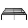 Queen 16-inch Heavy Duty Metal Bed Frame with 3...