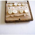 Vintage 8 Mother of Pearl Collar Studs Men's Dr...