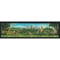 UN New York Deer under Tree Parrot Bird Habitat...