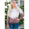 Tie Dye Gradient Pullover Sweatshirt
