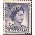 Australia 1959 - SG314 - 5d blue - Queen Elizab...