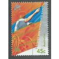 AUS 2000 45c 'PARALYMPIC GAMES-WHEELCHAIR TENNI...