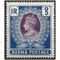 Burma 1938 SG30 1r Purple & Blue Mounted Mint ....