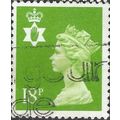 NORTHERN IRELAND, QE II, Machin, apple green 1991, 18p, #3