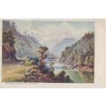 Manawatu Gorge New Zealand Antique Painting Pos...
