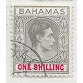BAHAMAS 1938 KG6 1/- ONE SHILLING x3 SHADES CDS...