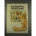 1976 Fisher-Price Toys Ad - Activity Center