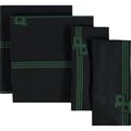 PRATESI King Size Black Stripe Bed Sheet, Duvet...