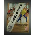 1991 Mennen Lady Speed Stick Ad - A stroke of genius