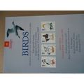 ROYAL MAIL A4 POST OFFICE POSTER 1989 RSPB BIRD...