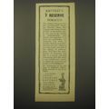 1965 Charles Rattray's 7 Reserve Tobacco Advertisement
