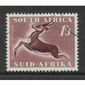 SOUTH AFRICA 1953 1s.3d CHOCOLATE SPRINGBOK SG ...